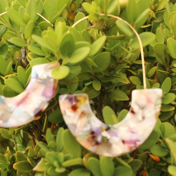 NEW Anthro Baublebar Ryan Crescent Hoop Earrings - Picture 4 of 7